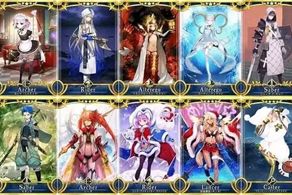 fgo五星从者排名最新_fgo五星重复的英灵