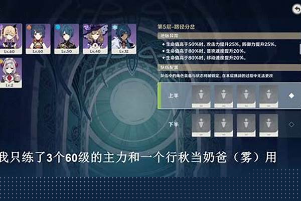 原神主力角色推荐