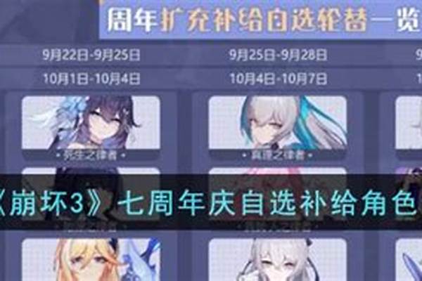 崩坏七周年自选怎么获得