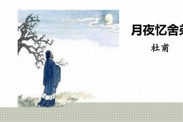月夜忆舍弟主旨