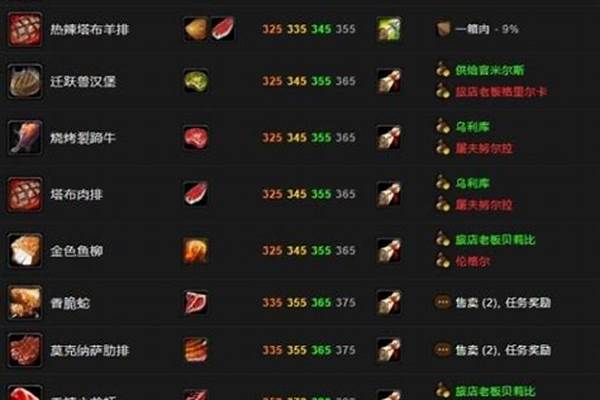 烹饪280到300怎么练