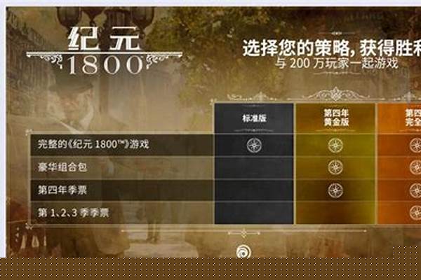 纪元1800三个版本有啥不同